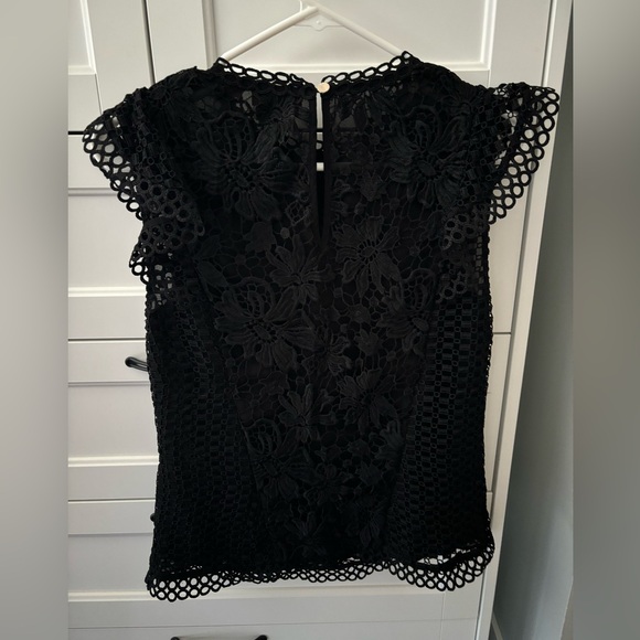 Worn Once Ted Baker Black Crochet Top (Size 1) - Picture 2 of 7